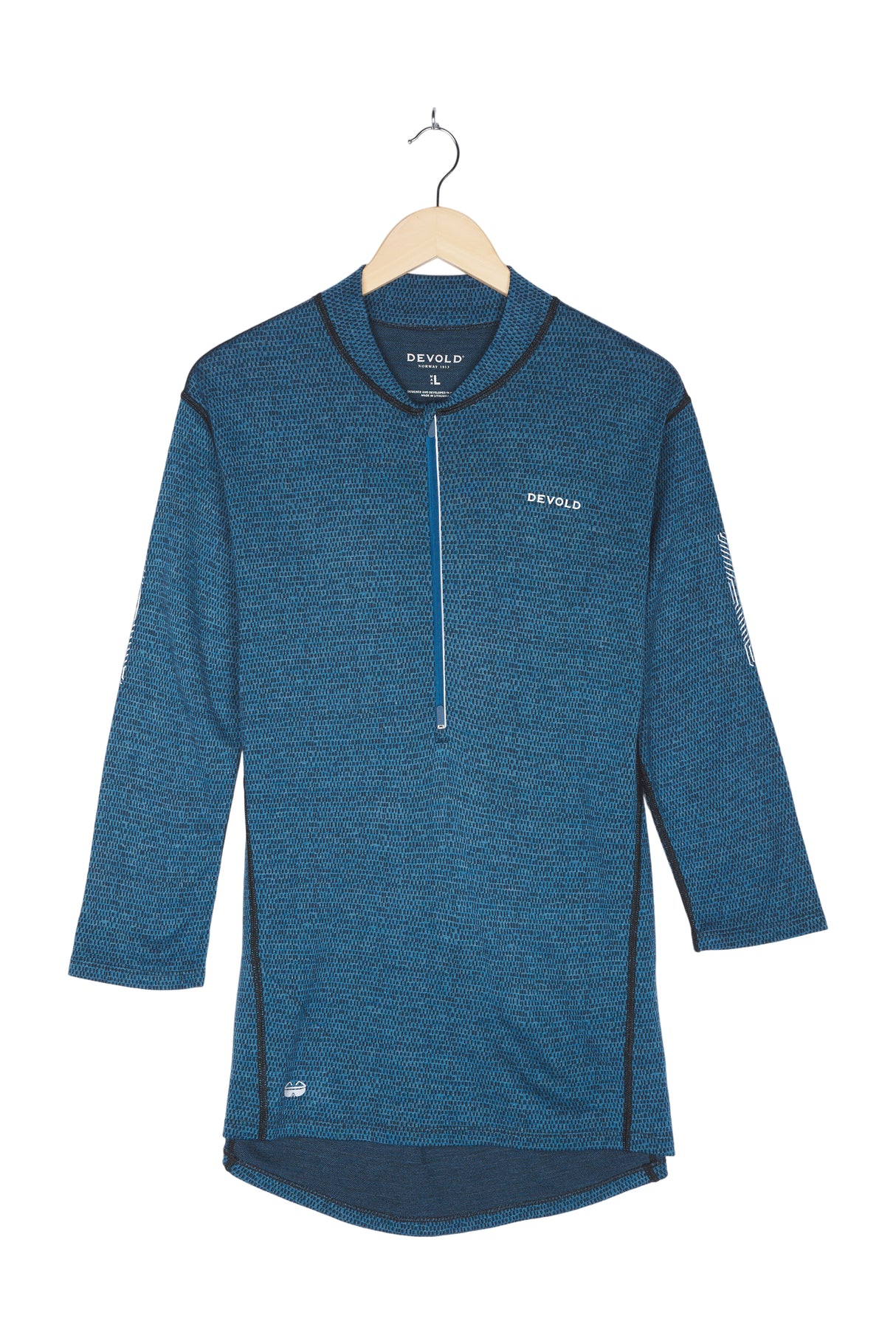 KLØVSTIEN MERINO 3/4 Sleeve Longsleeve Merino für Herren